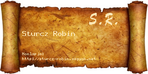 Sturcz Robin névjegykártya